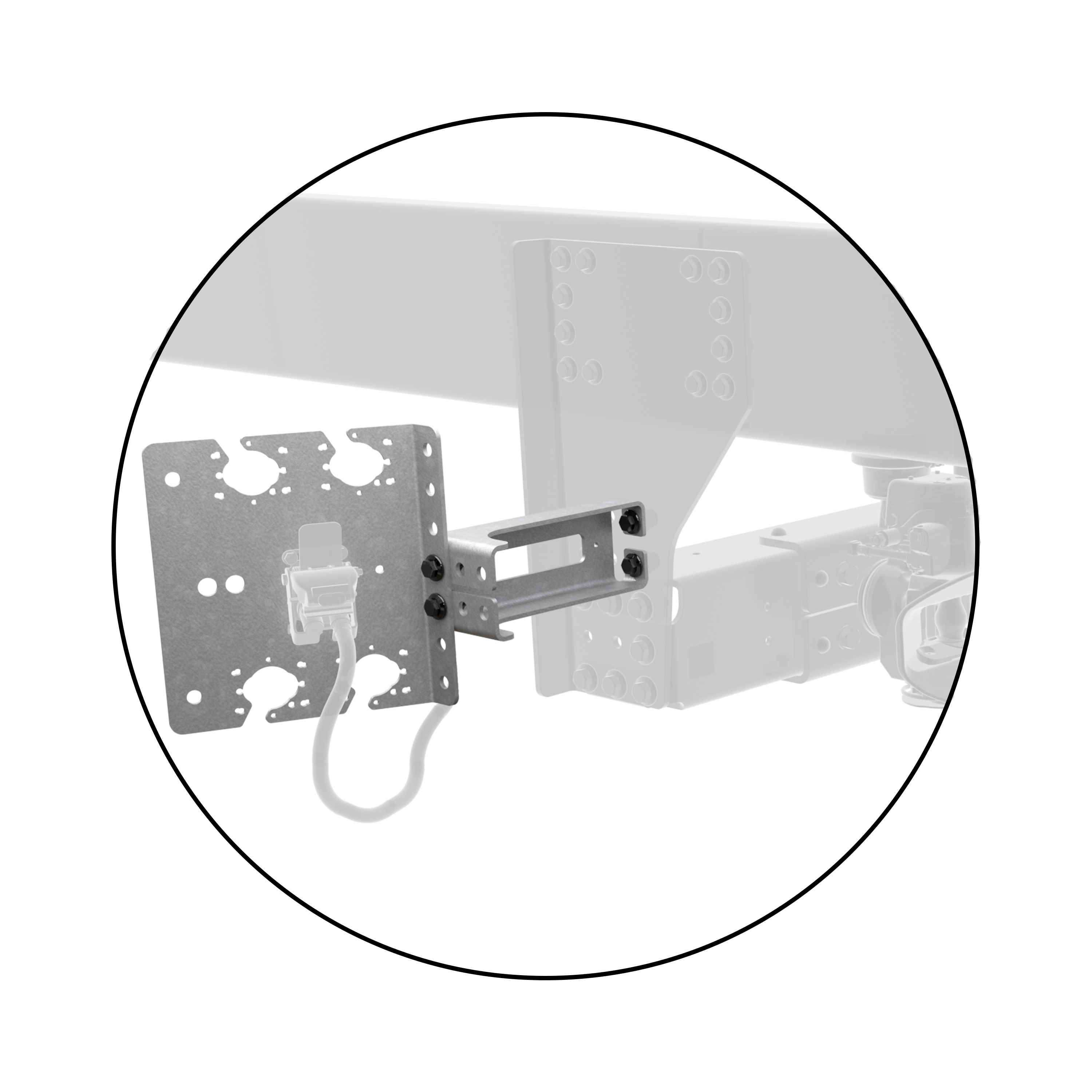 Wspornik złącza zasilającego Pod kątem