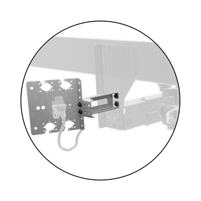 Supply connector bracket Angled